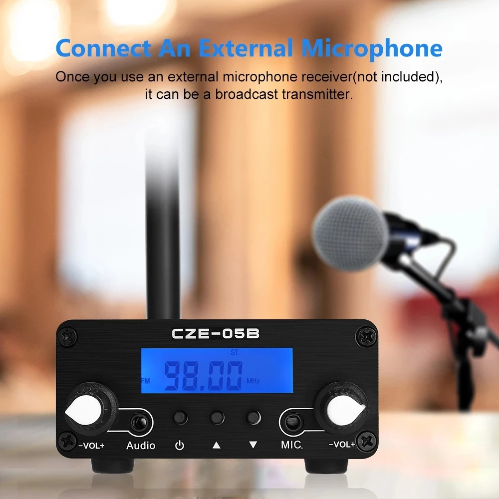 Cze-05b 0,5 W Fm Передатчик Стерео Частотной Модуляцией Регулировка Радио -  Buy Fm Transmitter For Meeting / Portable Fm Transmitter For Home / ...