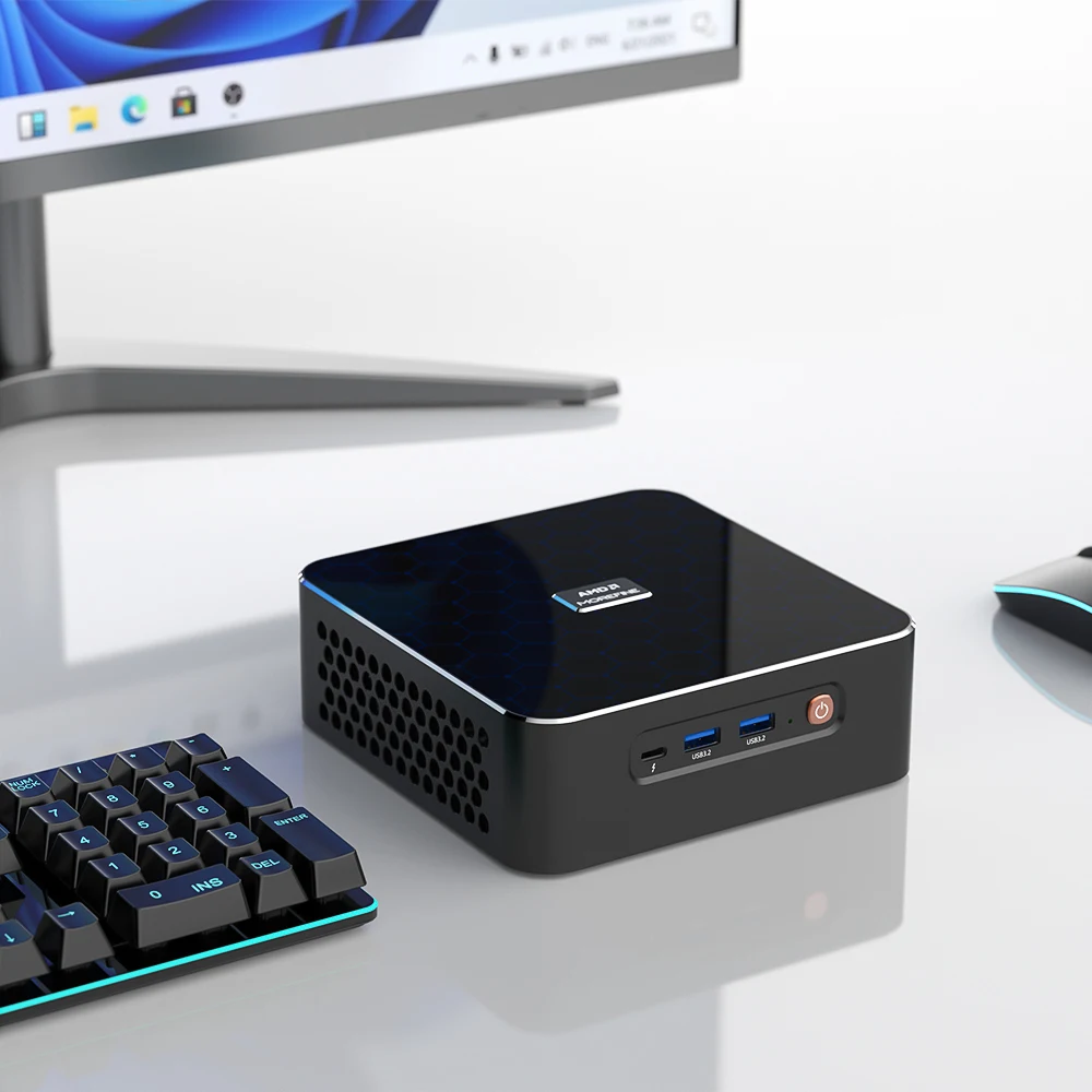 Topton M600 AI Mini PC R9 8945HS, Octa-Core, 16GB DDR5, Windows 11