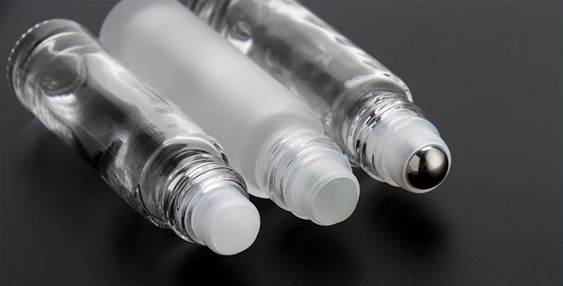 5ml 8ml 10ml 12ml 15ml 30ml Amber clear Gold Perfume Bottle Roll on Glass Bottle Essential Oil Roller Bottles