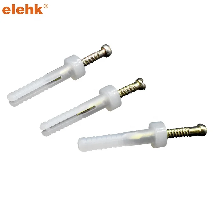 Твердый пластиковый анкер для гвоздей для бетона, маленький заземляющий анкер