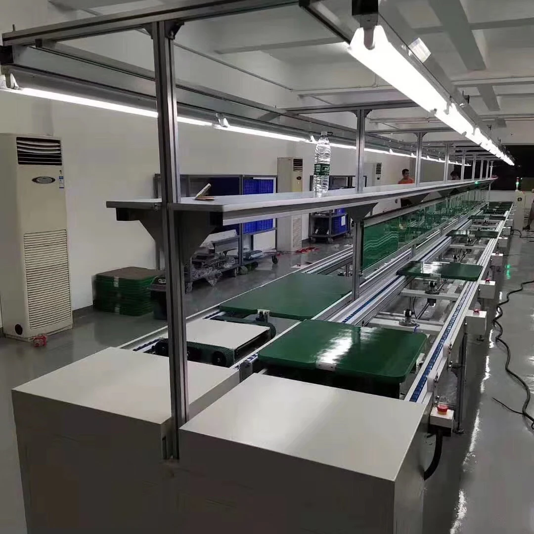 Free Flow Chain Pallet Conveyor for Assembly Line System With Low Price