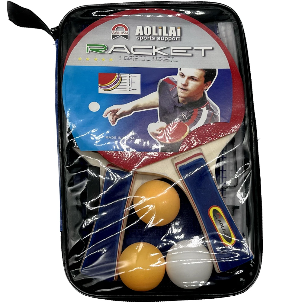 729 Brand High Quality Rubber Table Tennis Set Ping Pong Paddle Rackets Racket Bat