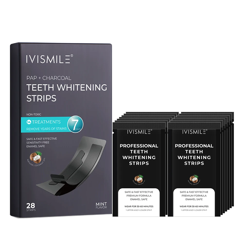 IVISMILE Professional Fast Result 28pcs Teeth Whitening Dry Strips Dental Whitening Strips