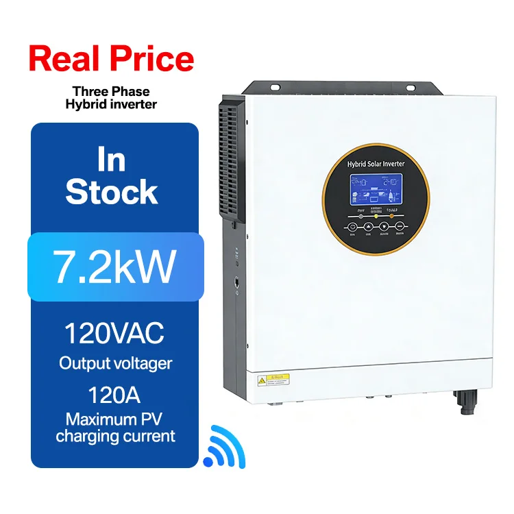 7.2KW Parallel Version US Standard Hybrid Inverter 48VDC Dual PV Input 22A*2 120 240Vac ±5% Stable Output