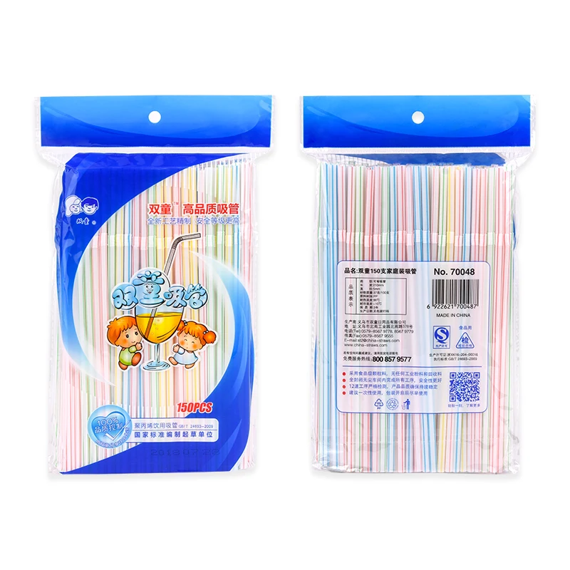 Wholesale Biodegradable Neon Flexible Disposable Drinking Plastic