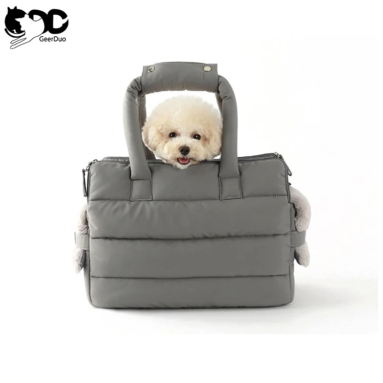 Geerduo Pet Custom Oem Odm Soft Sided Stylish Padded Warm Travel Dog