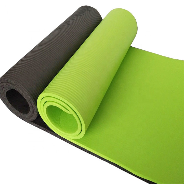 
 183*61 см 10 мм популярный товар высокая плотность Противоскользящий мягкий Противоскользящий экологически чистый NBR 10 мм коврик для йоги  