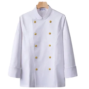 Star Hotel High-End Chef Uniforms Denim Exclusively Designed for Male Female Executive Chefs Culinary Masters Kitchen Restaurant