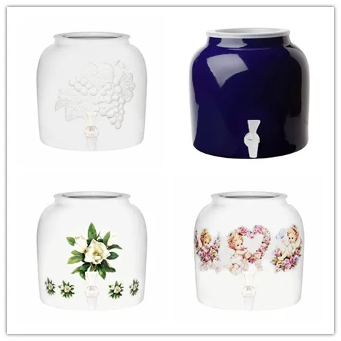Direct Factory Custom Handmade Gift Ceramic Home Decor Drinking Dispenser Porcelain Black Bulk Water Dispenser