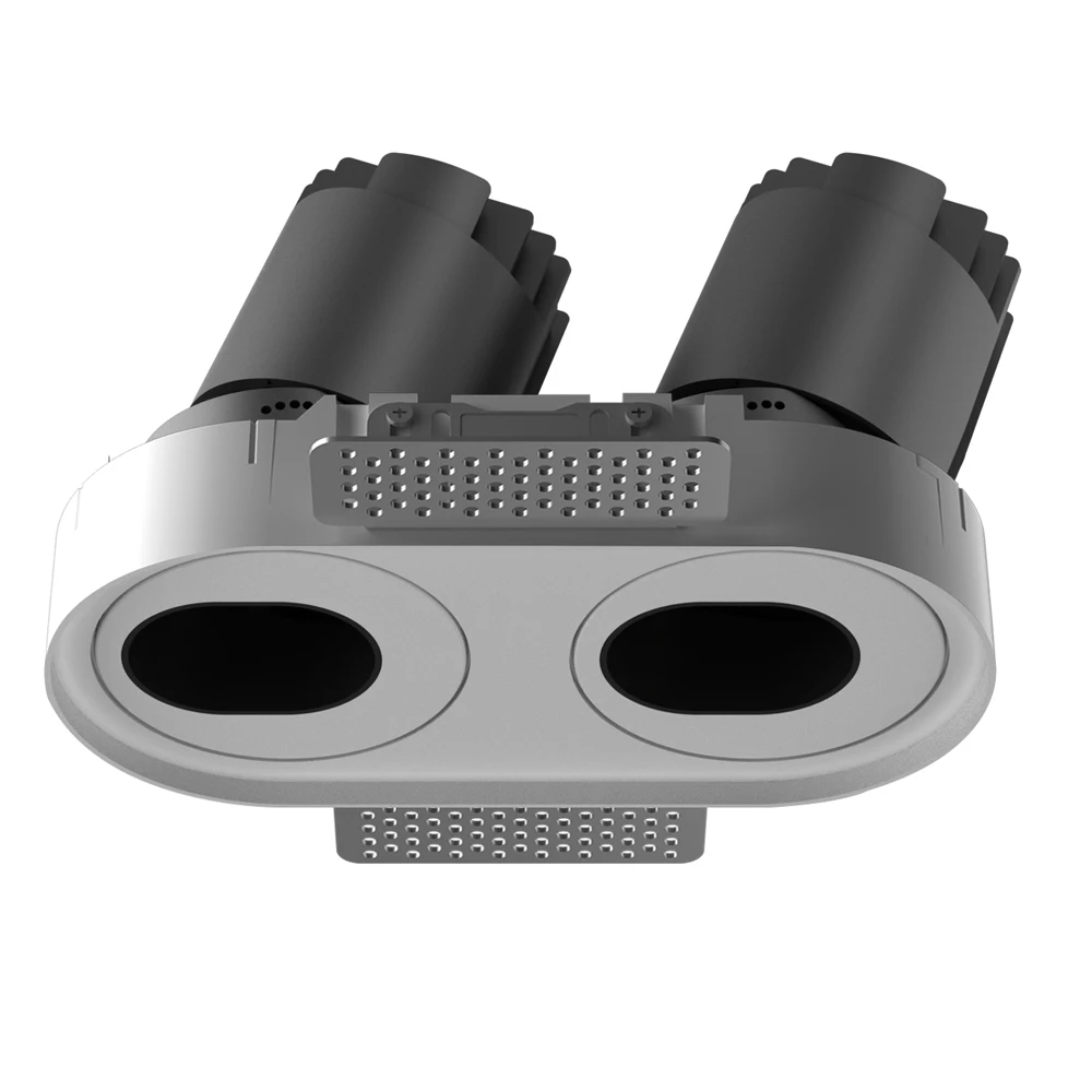 Крытый Trimless современный несколько аксессуаров антибликовые встраиваемые потолочные светодиодные точечные светильники COB Регулируемое направление света