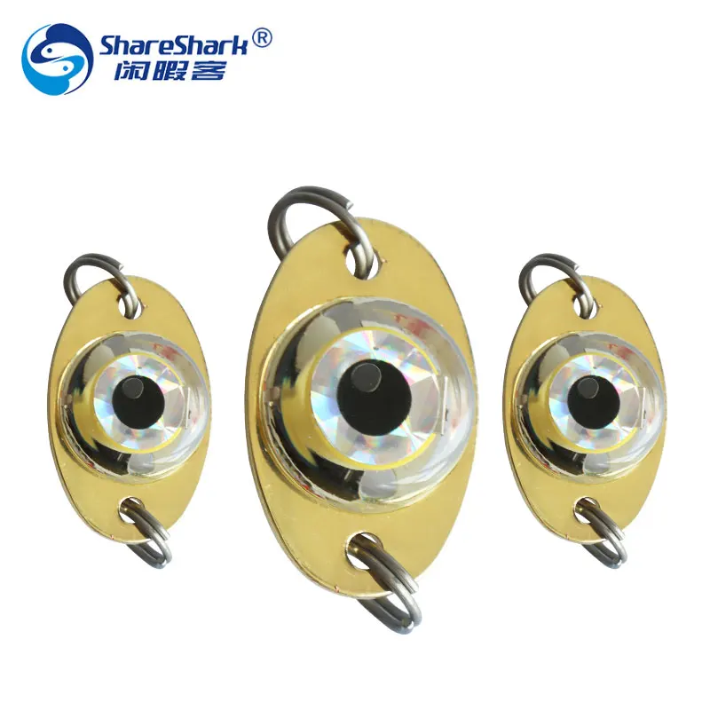 Customized LED Mini Fisheye Light Squid Trap Lure Deep Drop Underwater Eye Shape Fishing Light for Attracting Flashing Lamp