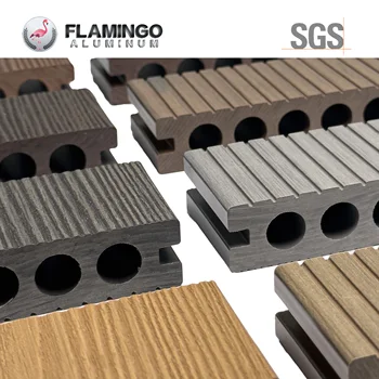 China Factory High Quality Outdoor WPC Decking Board Profiles  with Various Color (22.5-30mm)