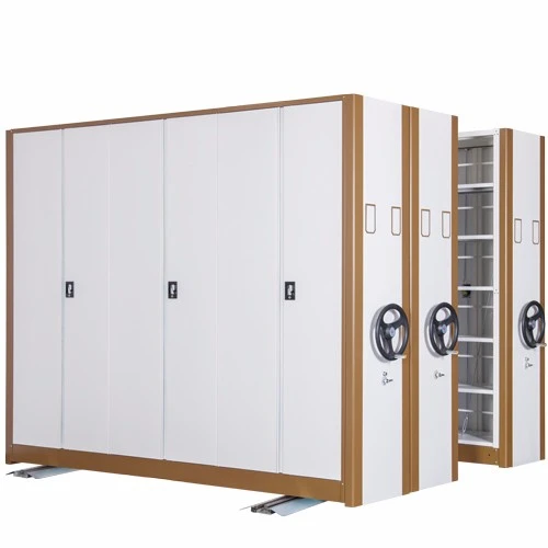 Compact Mobile Shelving Drawings Cabinet with Key Lock for Library Archive Room