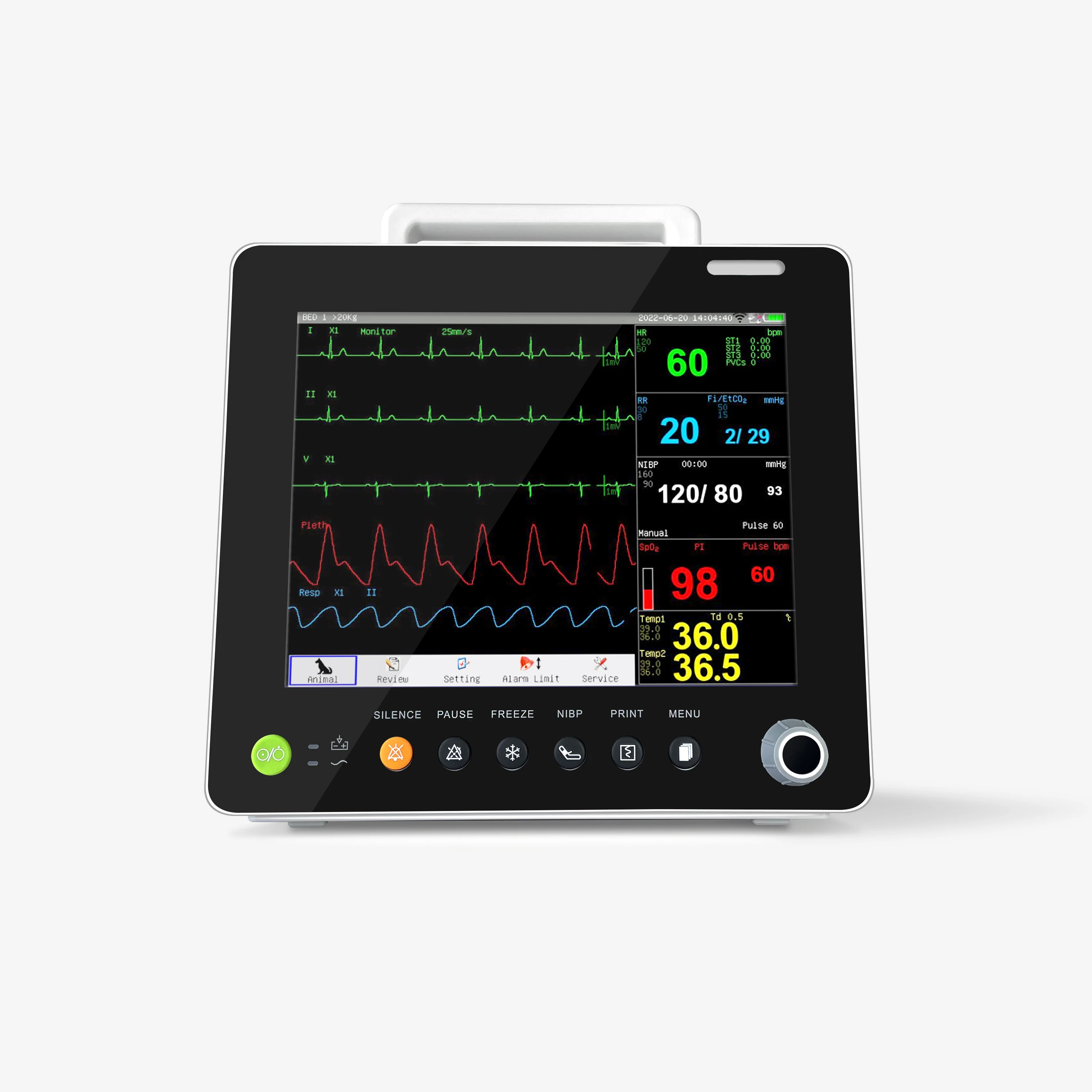 Veterinary other instrument Portable Animal Medical  Patient Pet Monitor for Vet  SF12C veterinary use monitor-121090