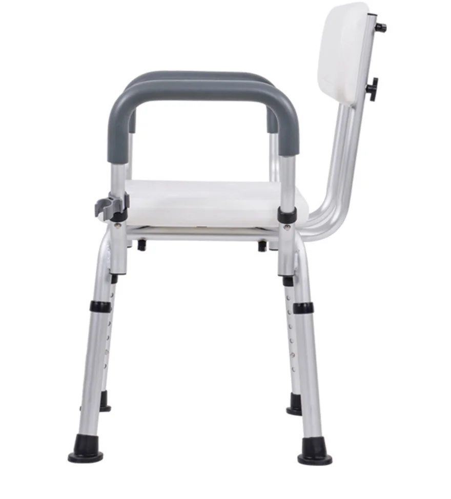 Bq403d Adjustable Medical Portable Shower Chair With Back And Arms ...