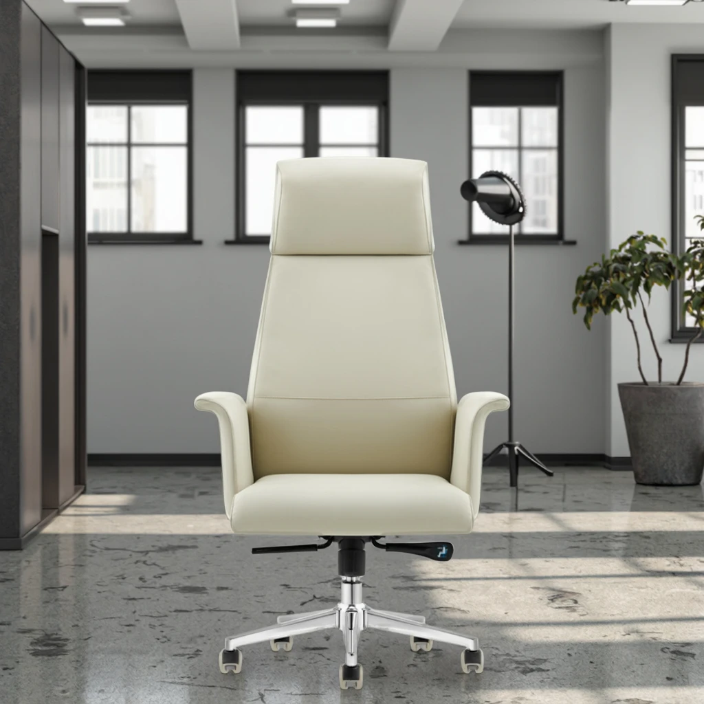 Luxury Double Layer Executive Chair Steel Reinforcement Headrest Full Body Support 6