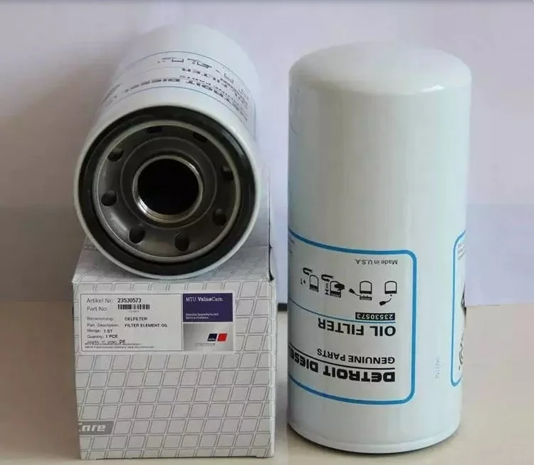Original MTU Detroit-International Diesel Engine Spare Parts 23530573 Oil Filter Machinery Machinery Parts
