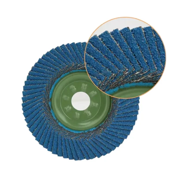 Type 27 Flat 4.5" x 7/8" Grit 60 Zirconia Aluminum Abrasive Cloth Flap Disc For Stainless Steel Polishing And Grinding