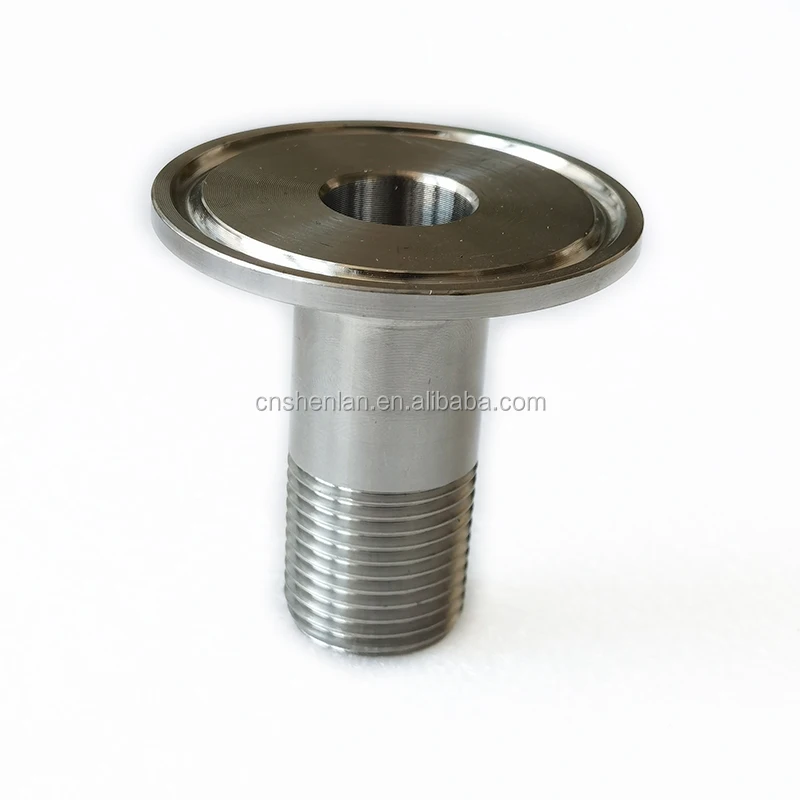 1/2" Sanitary Male Threaded NPT Ferrule Pipe Fitting to 1.5" Tri Clamp SS304 ME 