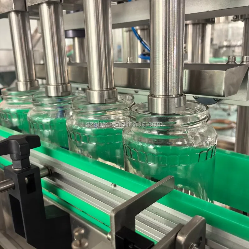 Automatic Food Bottles and Jars Filling and Capping Line for Chili Sauce, Honey, Ketchup, Peanut Butter, Jam supplier
