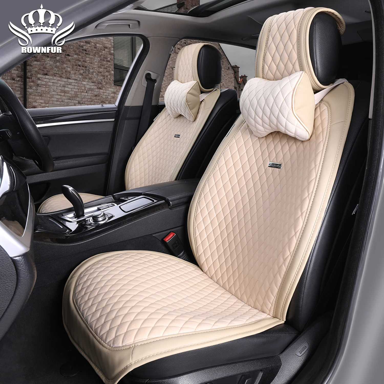 5d Luxury Car Interior Accessories Front Kits Velvet Car Seat Cushions