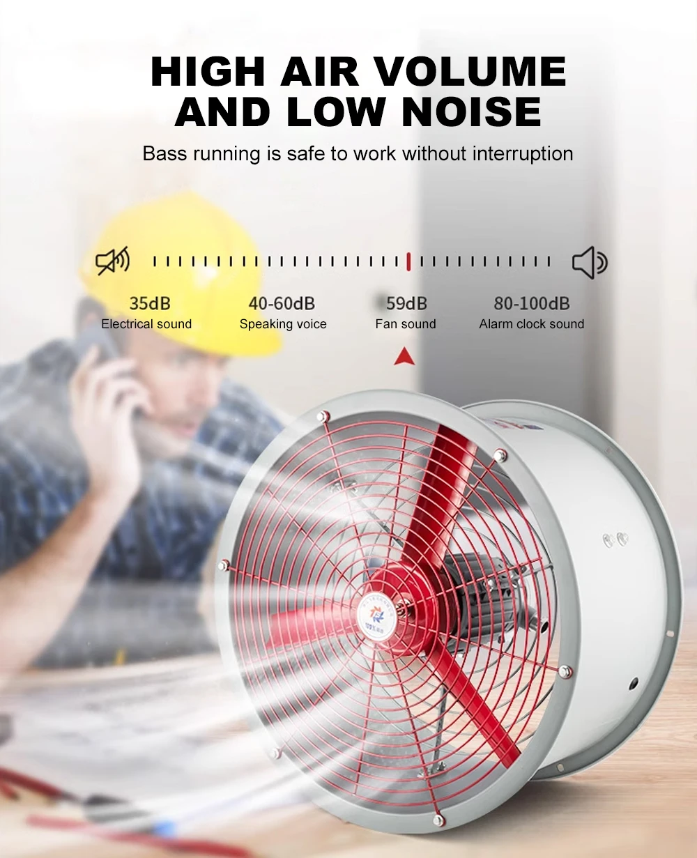 Axial Flow Fan, 380V, Explosion-proof, Flameproof, IIB - detail 12