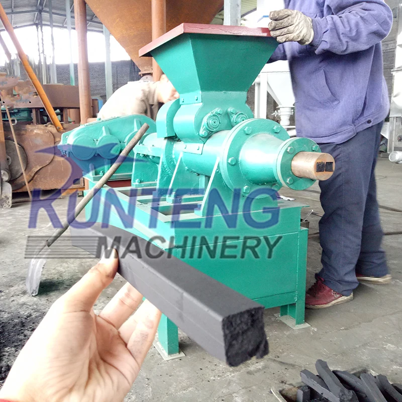 Automatische Bambus kohle briketts Brikett herstellungs maschine Kohle  druckform maschine zur Herstellung von Kohlenstoff briketts Indien