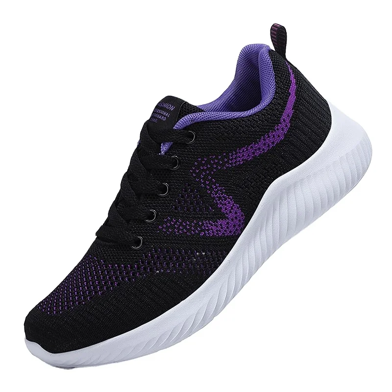 Легкая прогулочная обувь, новинка, Спортивная сетчатая дышащая дорожная обувь на мягкой подошве, повседневная женская спортивная обувь для бега