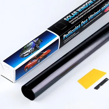 Small Size 0.5*3m Car Window Tinting 1 Ply Solar Window Tint Film Black