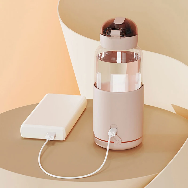 Portable Smart USB Charging Quick Cooling Cup Car Heating Cup Travel Hot and Cold Water Bottle