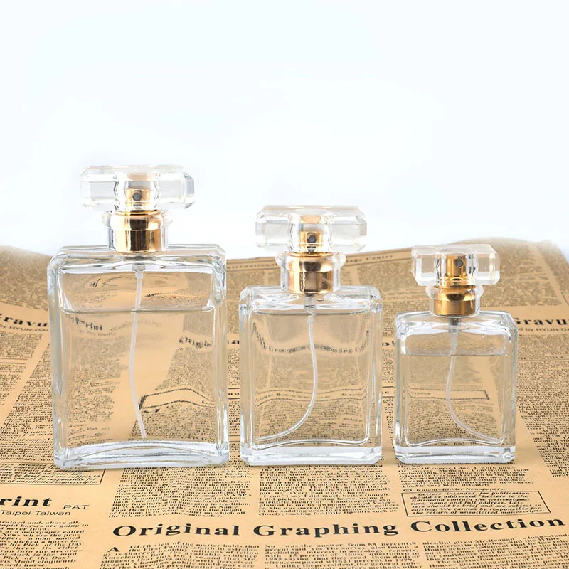 OLILA 30ml 50ml 100ml Transparent White Empty Glass Bottle Hot Sale Perfume Bottles with Surlyn Cap