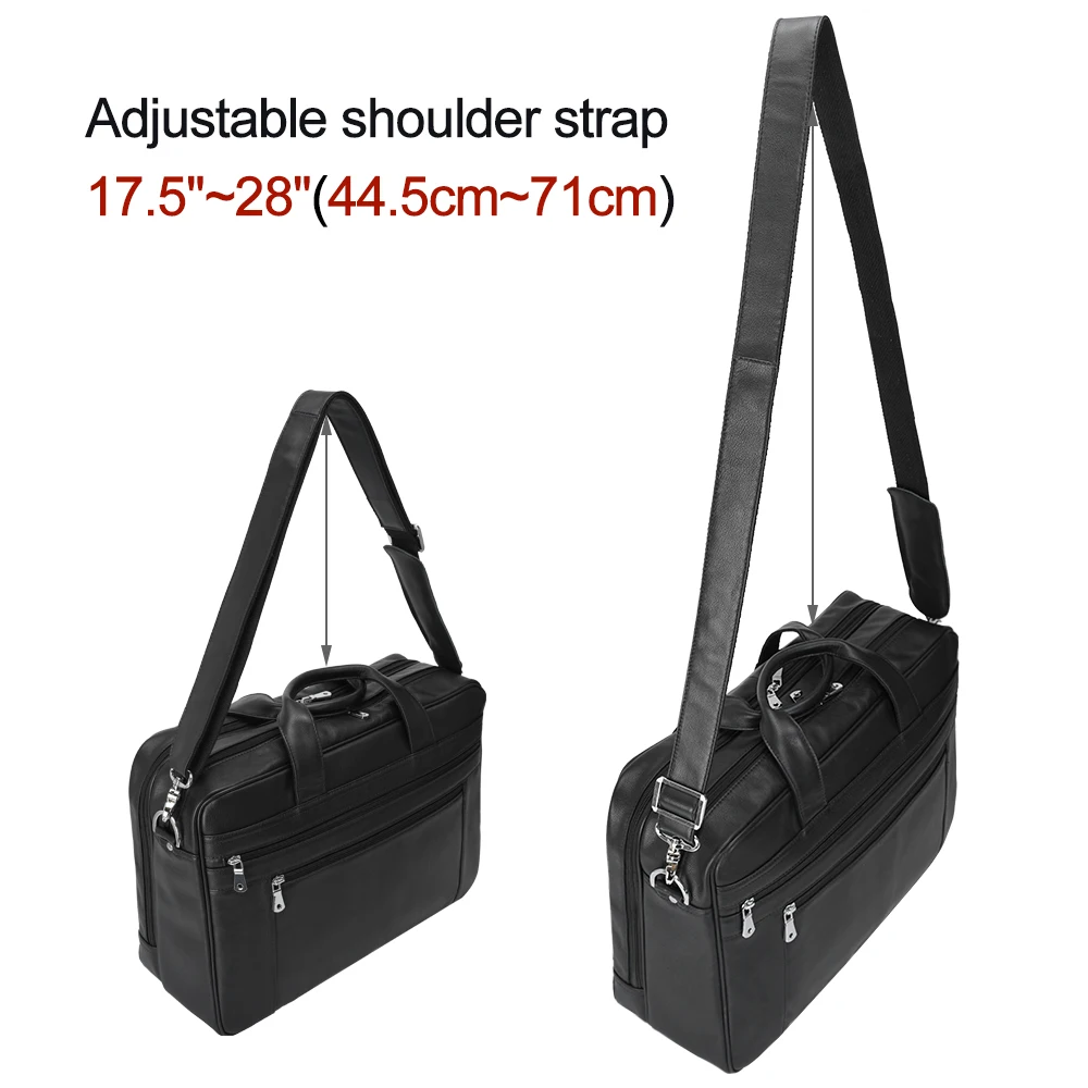 Fashion Design Waterproof Mens Business Tote Bag Lawyer Laptop Read Cow Leather Briefcase Lawyer Leather Briefcases for Men