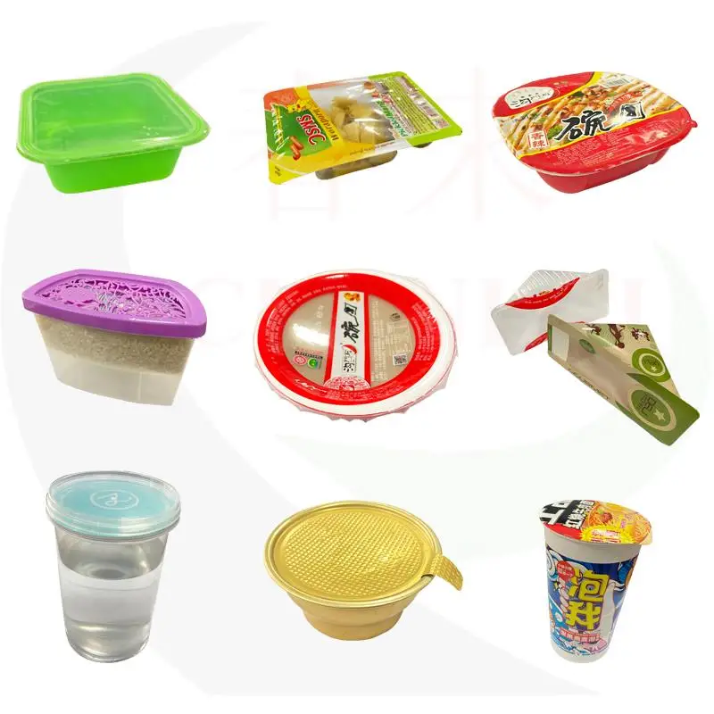 Restaurant Catering Packing Plastic Container Takeaway Ready Meal Lunch Box  Heat Seal Manual Fast Food Tray Heat Sealer