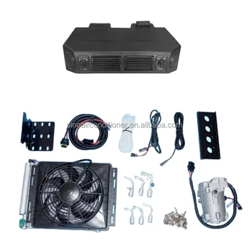 DC Air conditioning system invisible under dash universal 24v mini air conditioner for cars 12v