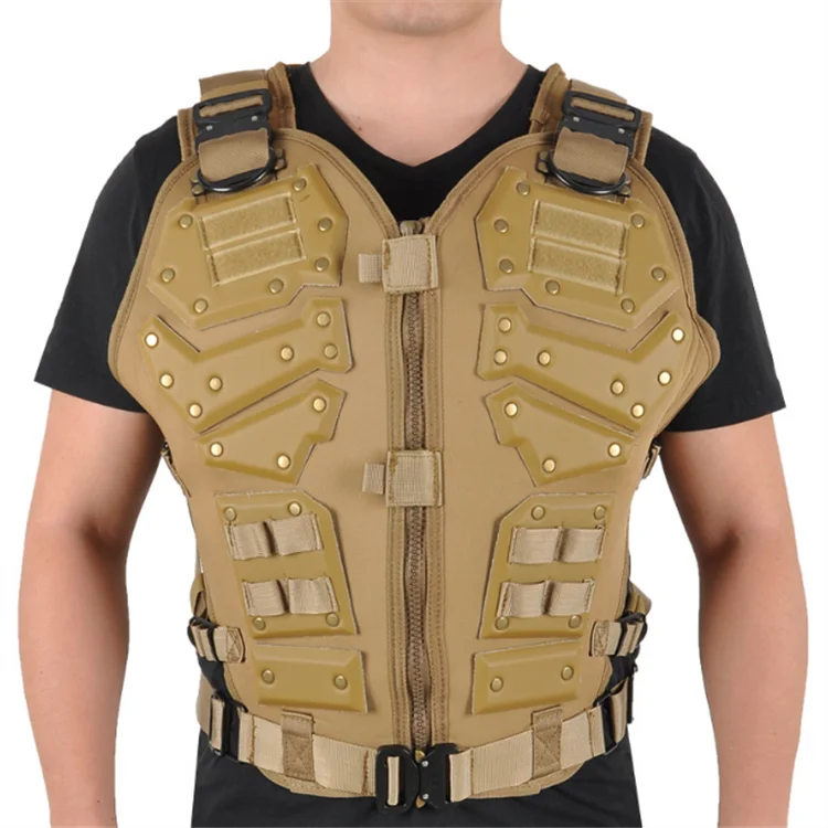 Modular MOLLE Plate Carrier Tactical Assault Vest with Pouches Holsters Nylon Load-Bearing System for Hunting & Combat Training