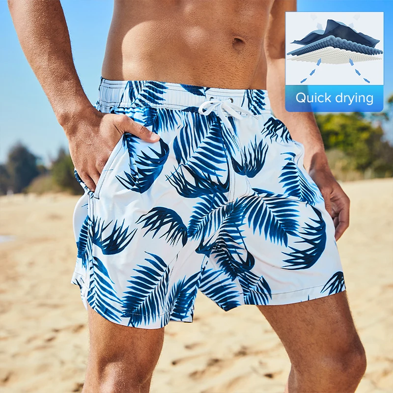 Summer New Beachwear Printed Men's Seaside Shorts Sports Swimming Trunks Beach Swim Trunks Surf Shorts414_voghion.com