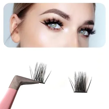 Eyelash Supplier Wispy Cluster Lashes Russian Curl Segmented Lash Extensions Best False Lash Clusters