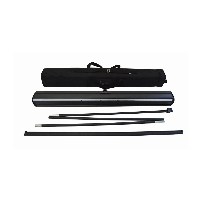 Custom Pull up Retractable Aluminium Recycle Roll up Banner Stand  Display With All Black Frame for Promotion