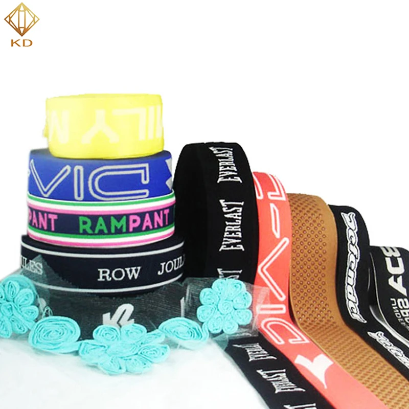 embossed elastic soft printed customized band