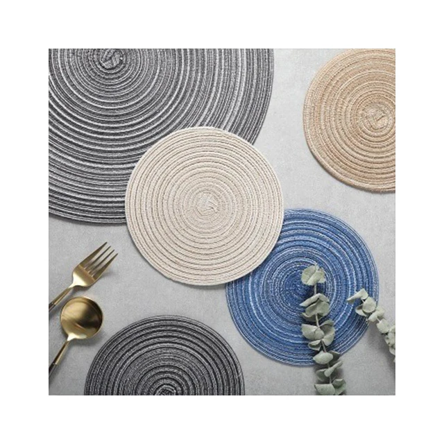 Japanese Handmade Kitchen Accessories Insulation Pads Table Plate Mat Coaster Thick Wove