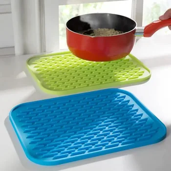 Kitchen Food Tools Cooking Waterproof Silicone Heat Resistant Table Mat Non-slip Pot Pan Holder Pad Cushion Dish Drying Mat