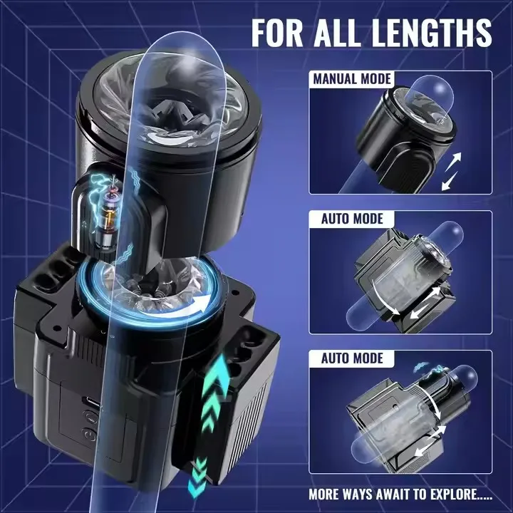 2024 Adult Male Masturbator with Automatic Telescopic Rotation and Vacuum Electric Cup Sex Toys for Age 18+