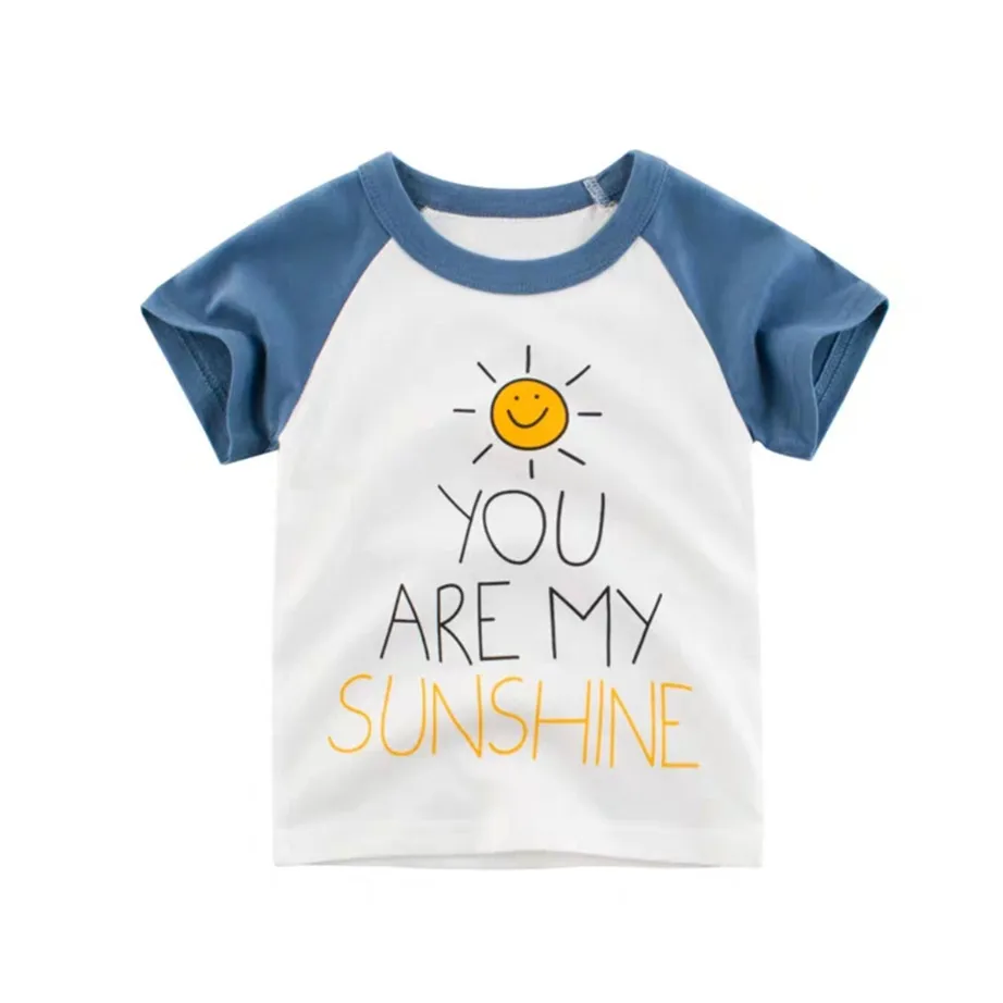 
Изготовление на заказ Печать логотипа 100% хлопкового трикотажа самые мягкие два тона для малышей с буквенным принтом для малышей, футболка с принтом 