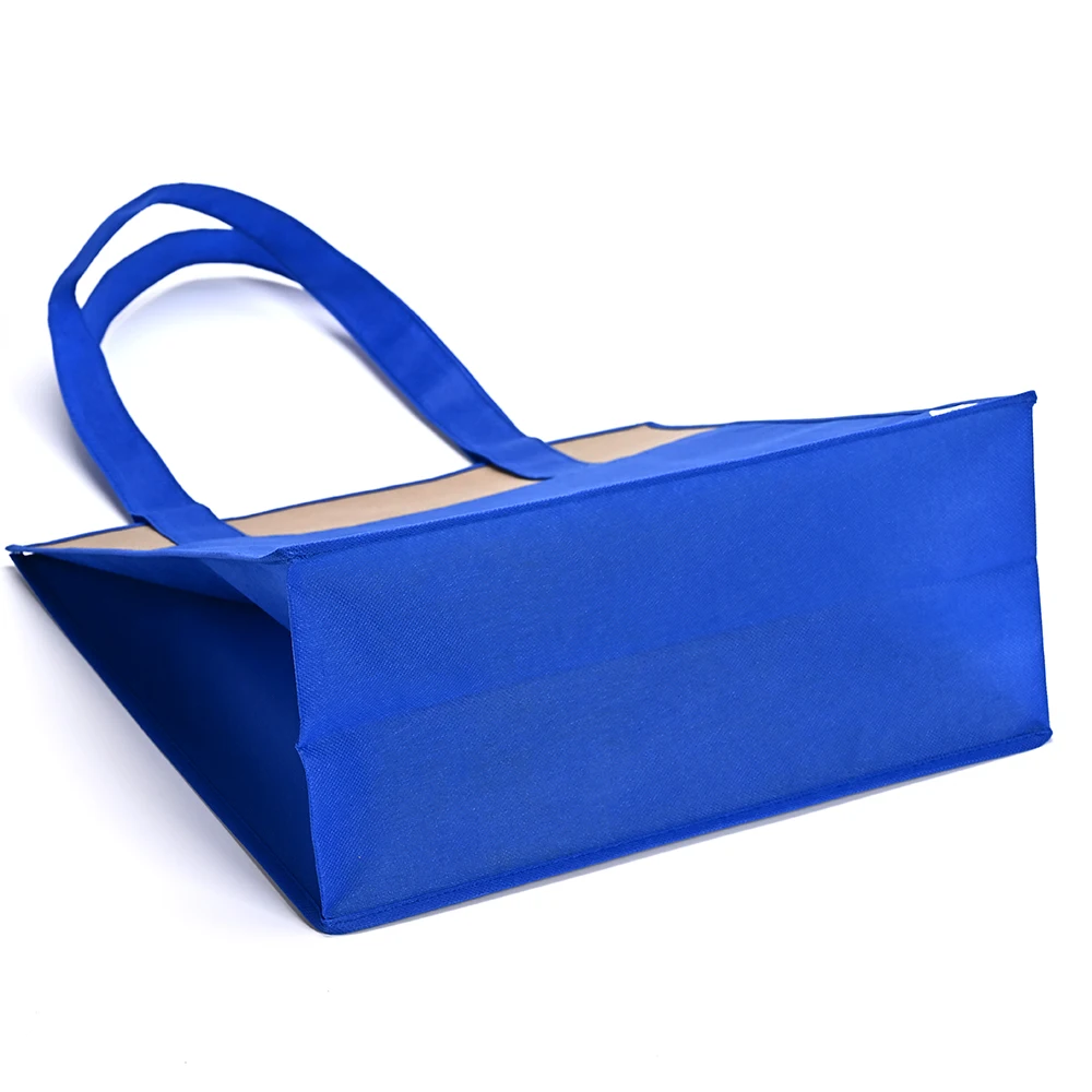 Wholesale Large Custom Cotton Shopping Non Woven Bag Blank Custom Printed Logo Own Design With Pocket supplier