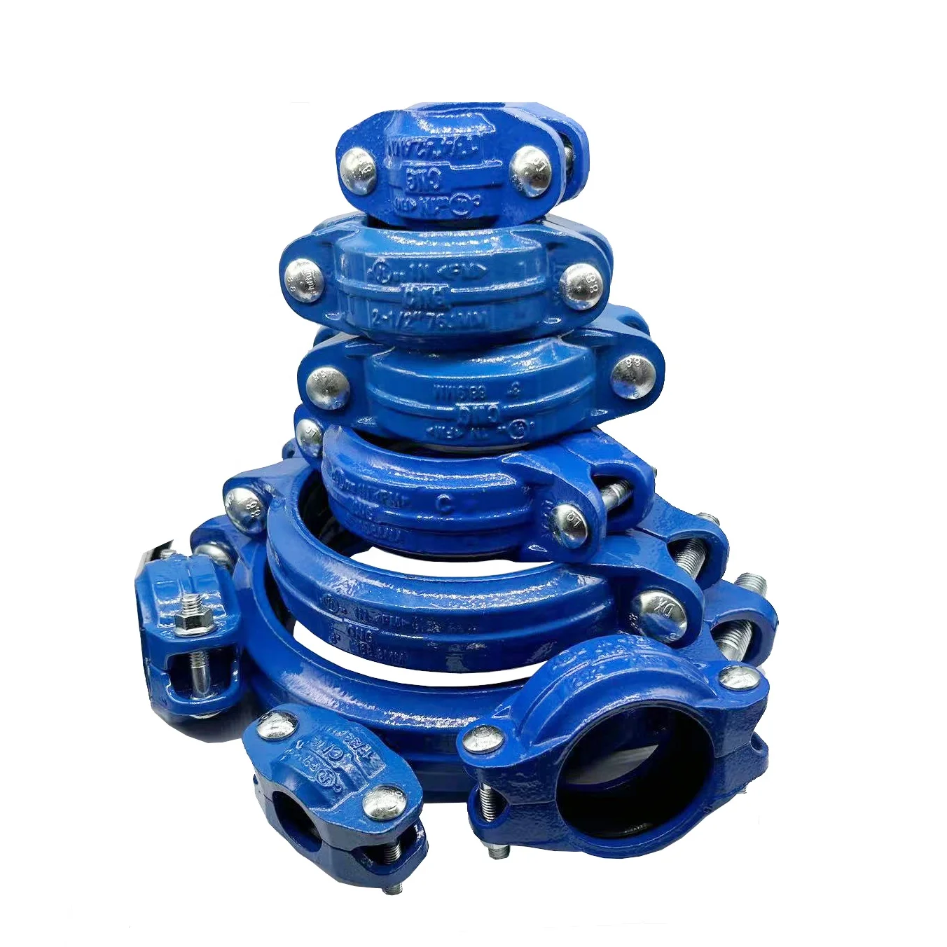 Dn150 Style H77 1200psi Grooved Pipe Flexible Coupling For High ...