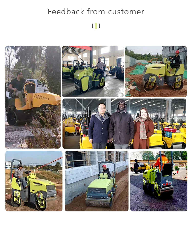 1 ton 2 ton 3 ton Mini Asphalt Road Roller Diesel Gasoline Engine 13HP Ride On Mini Small road roller Road compactor details