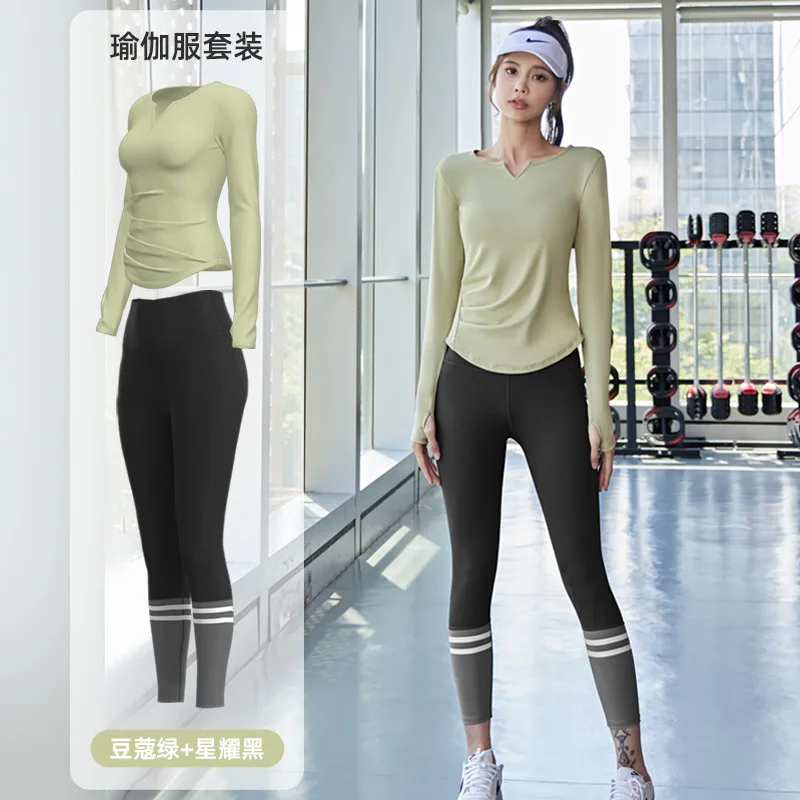 Nude Sensation Waist Gathering Bodysuit Fitness Yoga Wear Women