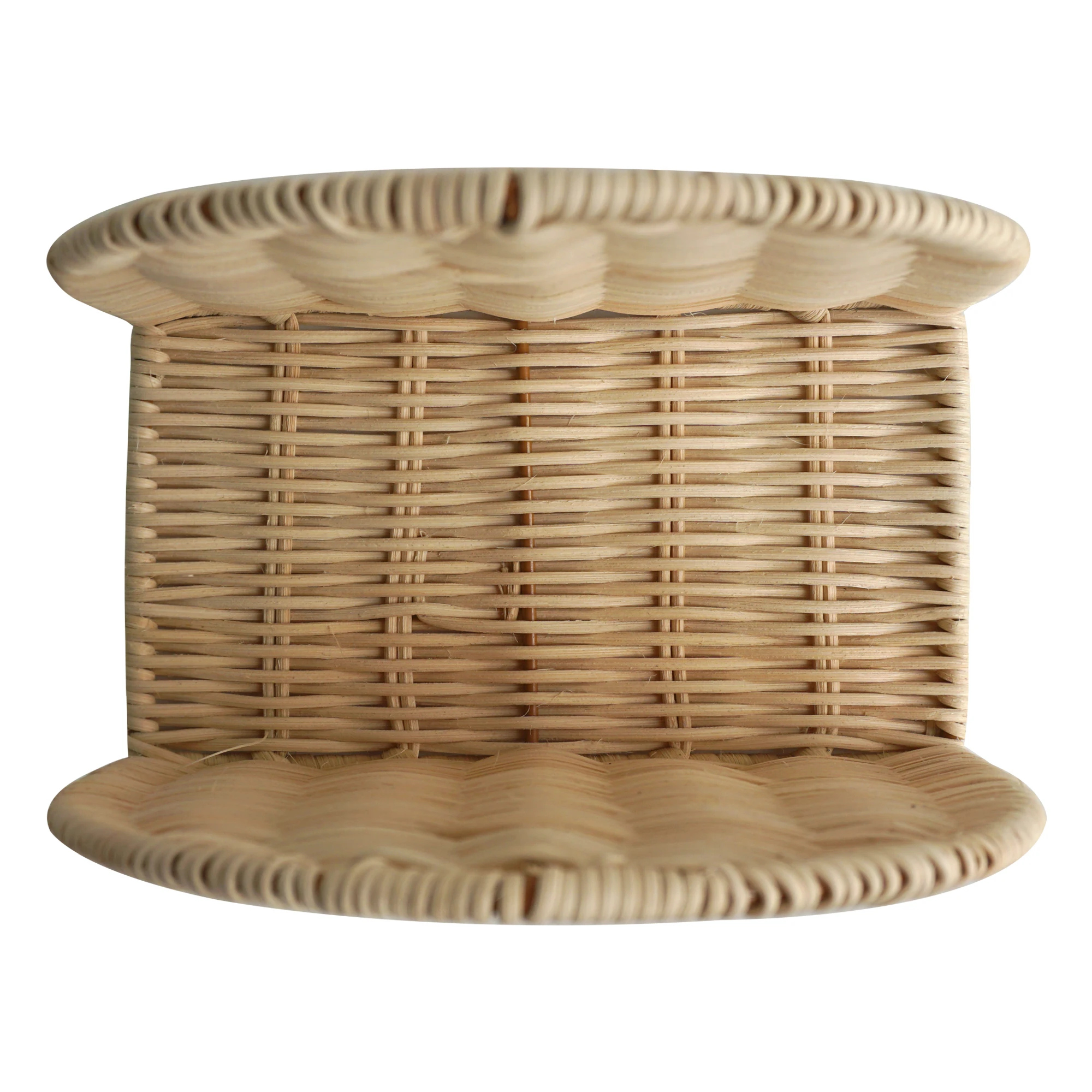 
Дешевый натуральный Плетеный ротанговый декоративный вертикальный держатель для салфеток из ротанга ручной работы 