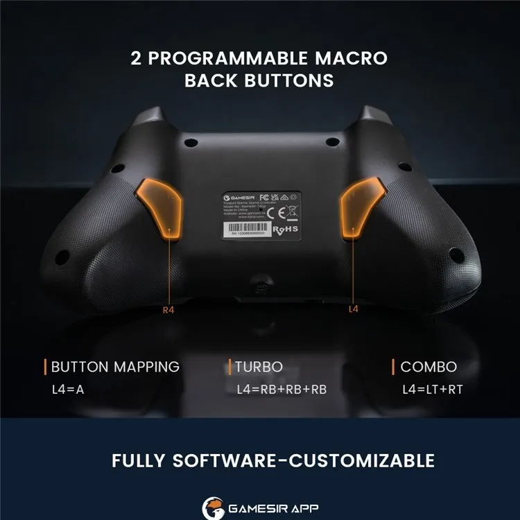 Controller Wireless GameSir T4 Cyclone Pro - Per PC, Switch, Android, IOS E Steam