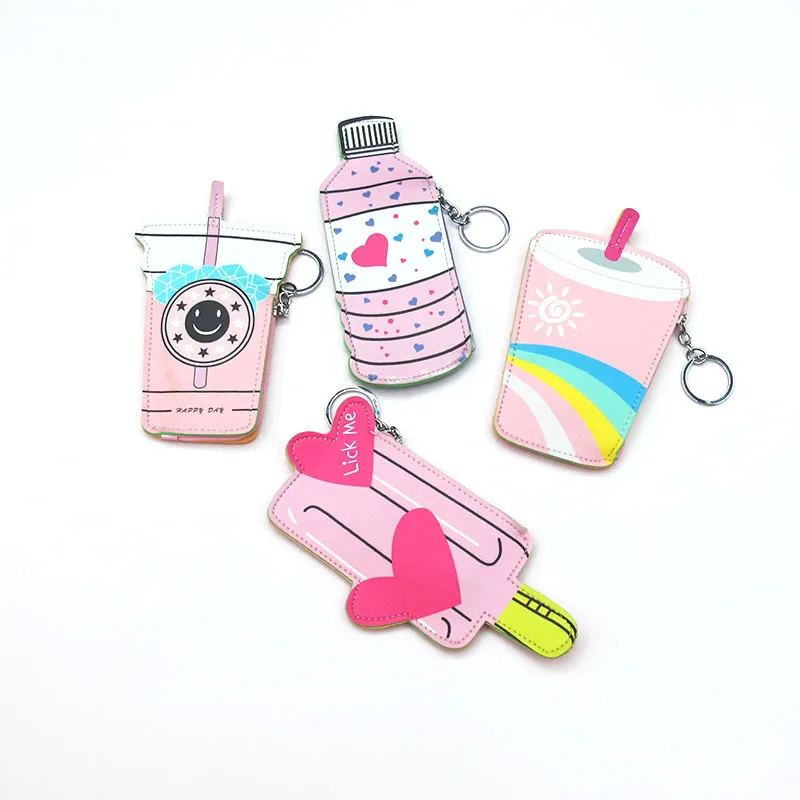 
 Стильная футболка с изображением персонажей видеоигр кактус для женщин мороженое портмоне из искусственной кожи с маленькая сумка мини ключ чехол для хранения из водонепроницаемого материала для девочек кошелек  